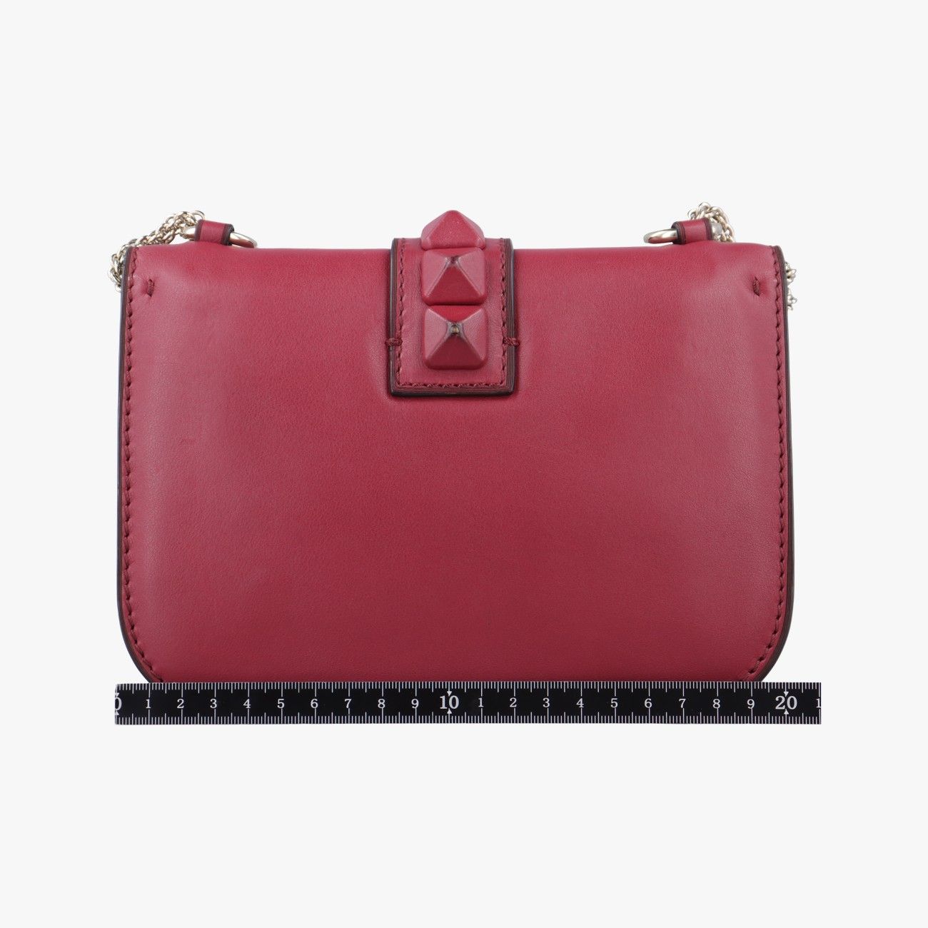 ヴァレンティノValentinoロックスタッズグラムロック レッド レザー 製番不明