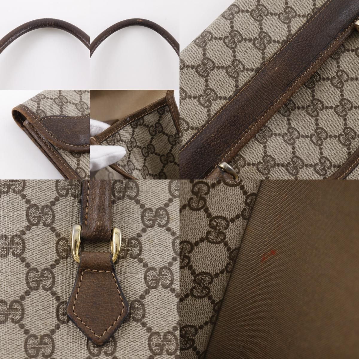 GUCCI グッチ グッチ シェリーライン インターロッキング GG 02.4139.58 PVC 茶 ユニセックス ハンドバッグ DECORATOM_COM_BR