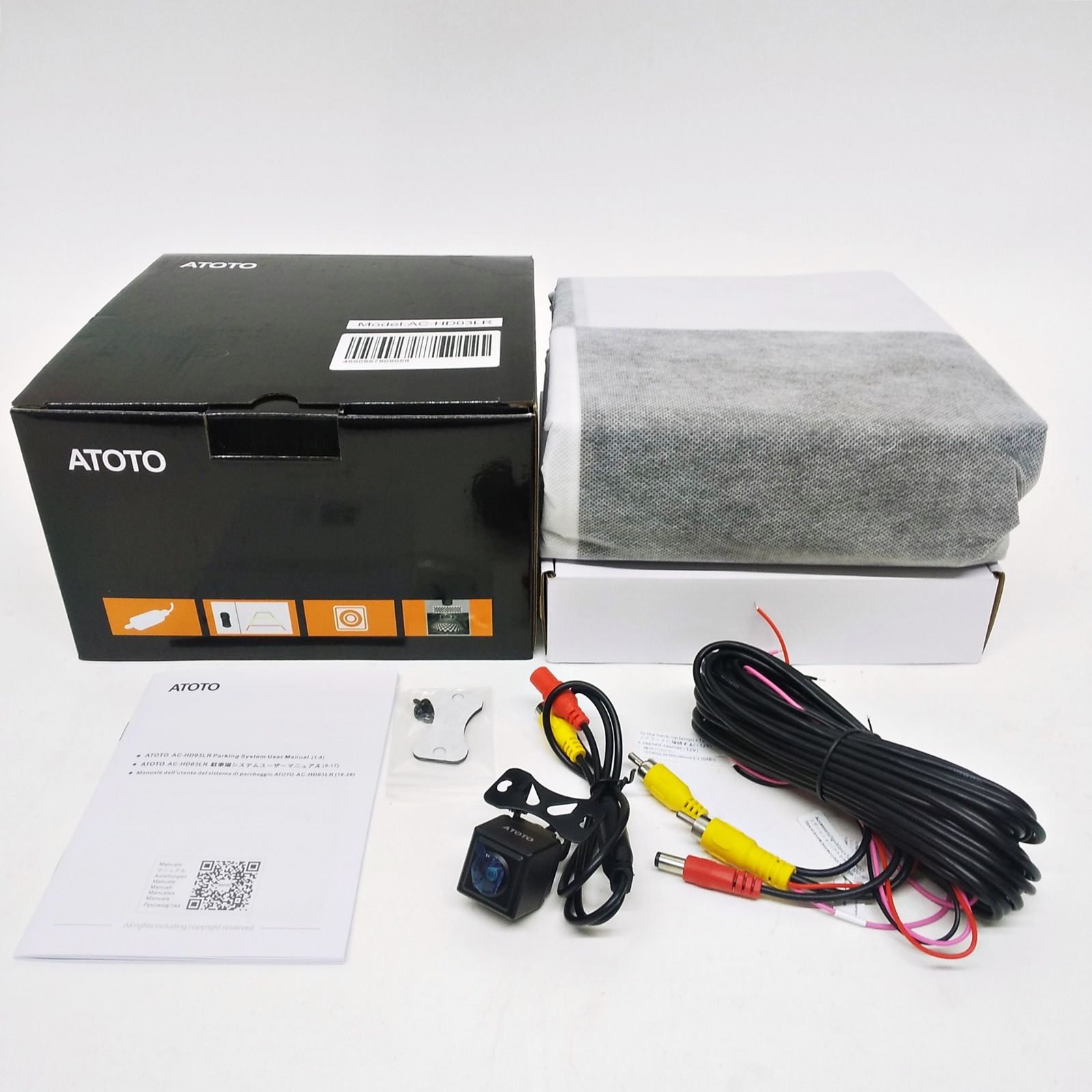 ATOTO リアビューバックアップカメラ AC-HD03LR 広角180° 車庫入れ 
