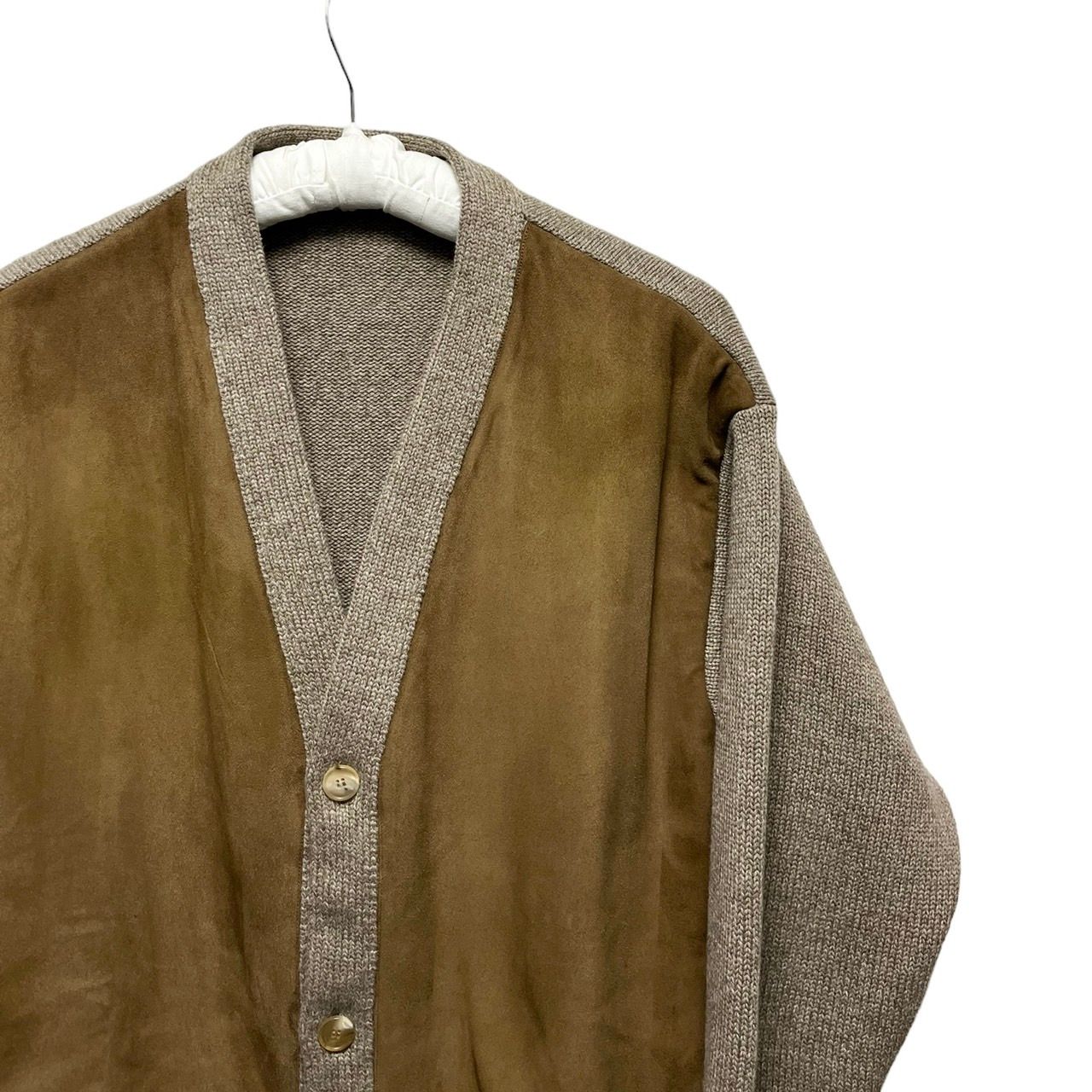 A.PRESSE アプレッセ 23AW Cashmere Suede Combination Cardigan
