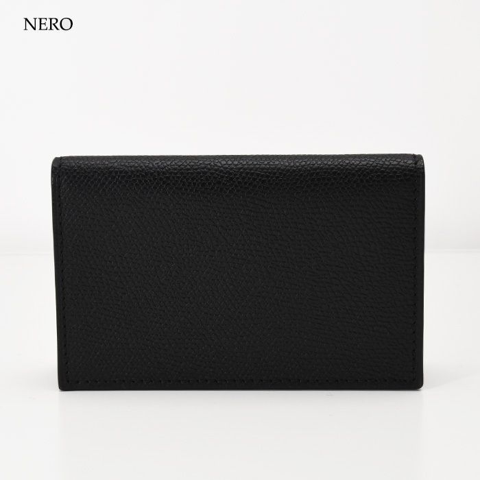 VALEXTRA ヴァレクストラ 名刺入れ カードケース SGNL0024028 L99CC9 名刺ケース レディース ブラック ホワイト グレー カード入れ コンパクト