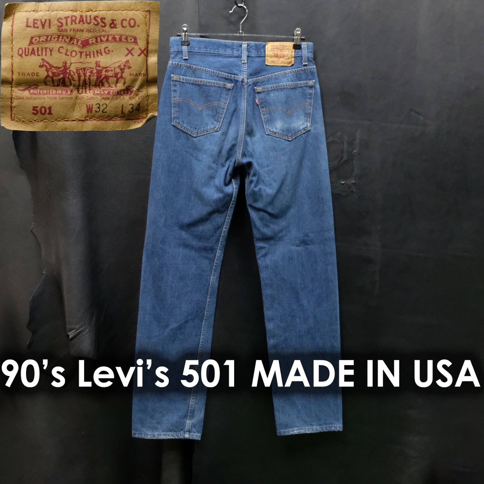 専用です。90's 米国製 Levi's 501 赤文字 522刻印 91年製 90's 米国製 Levi's 501 W32/約79cm 赤文字 522刻印 91年製