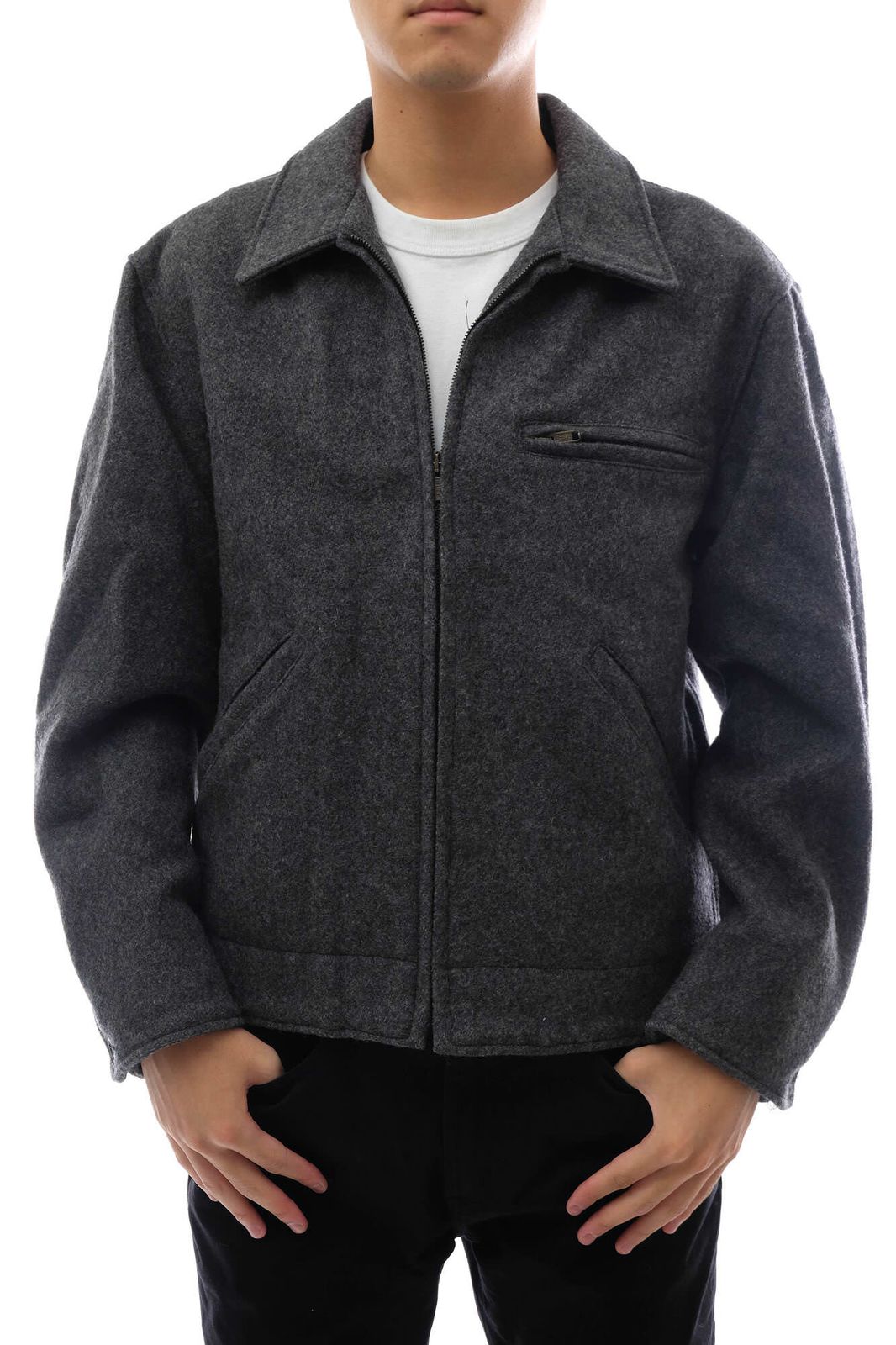 Schott ショット ウール ジャケット シングルライダース グレー LL ショット／Schott シングルライダース ジャケット JKT アウター メンズ