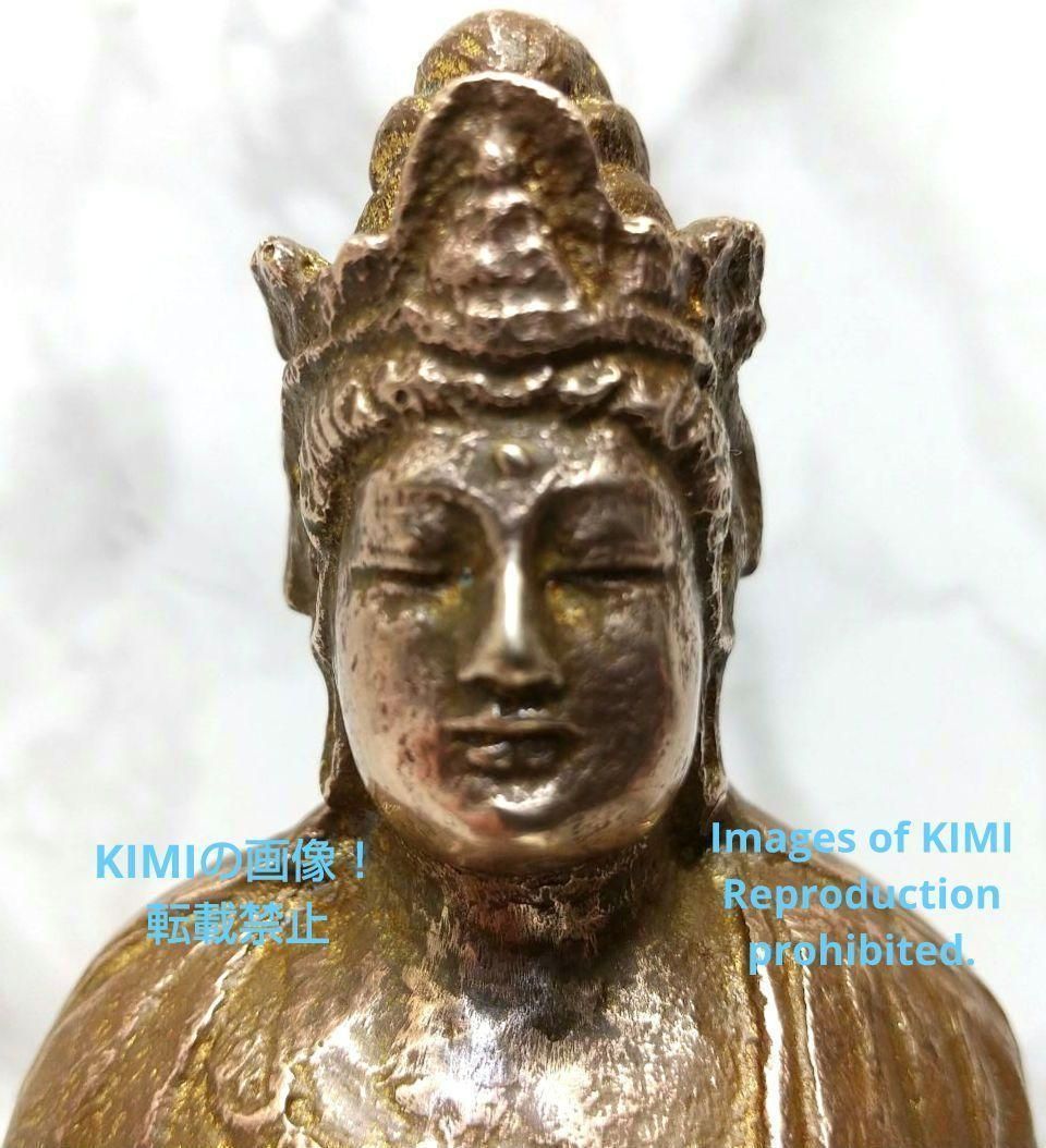 Avalokiteśvara By Kitamura Seibo bronze, height 18.3cm, Takaoka