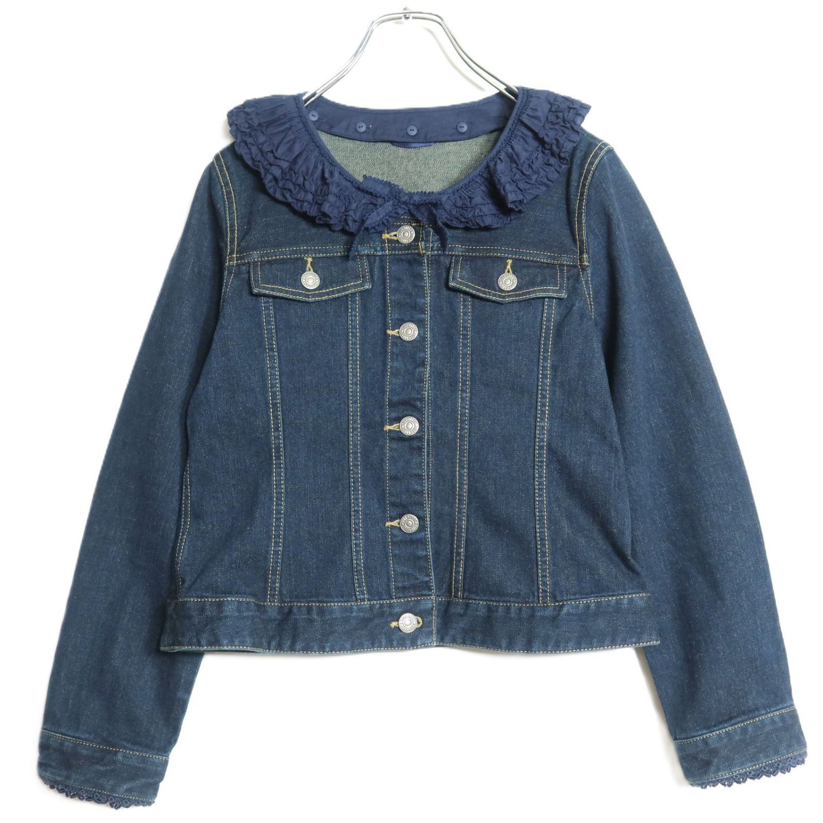 PINKHOUSE ピンクハウス ストレッチ デニムジャケット フリル