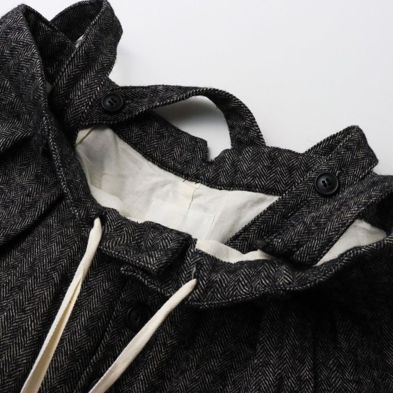 美品 ローブデポー ROBE de PEAU リネンウールヘリンボーン  