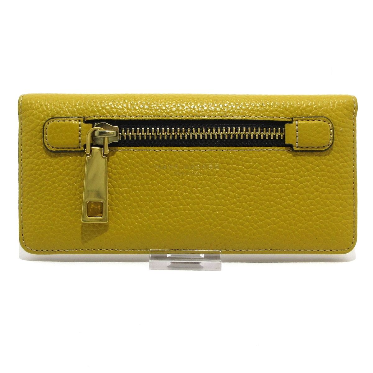 MARC JACOBS マークジェイコブス 長財布 - イエロー×黒 レザー