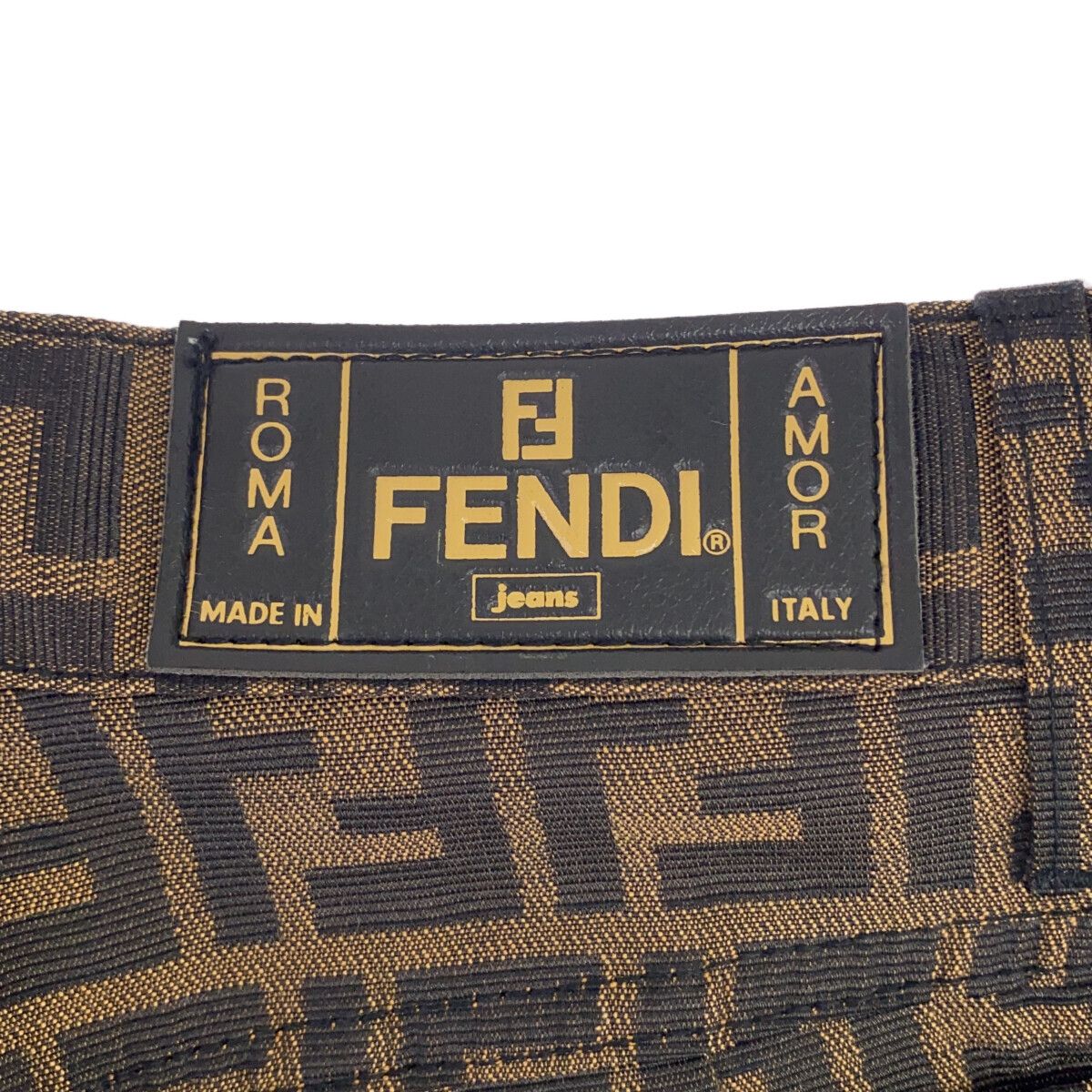 FENDI フェンディ ズッカ柄 総柄ロングパンツ イタリア製 ボトムス