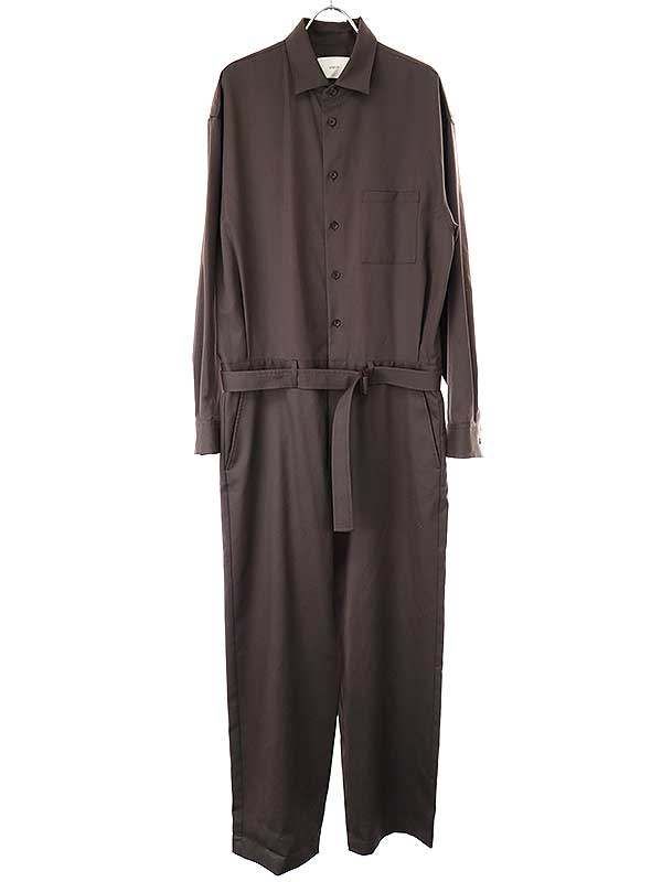 stein シュタイン 21AW OVERSIZED JUMP SUIT ウールギャバジンジャンプスーツ ST.322 ブラウン S - メルカリ