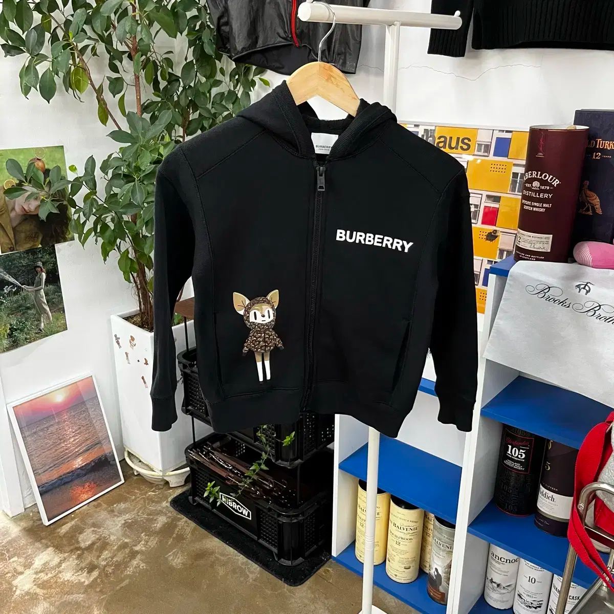 BURBERRY(バーバリー ) キッズ フード付き ジップアップパーカー 8y