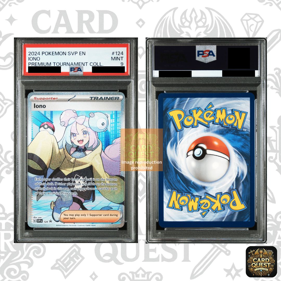 【PSA9】ナンジャモ プレミアムトーナメントコレクション プロモ 英語版 ☆フォローで5％OFF！【PSA9鑑定品】ナンジャモ 英語版[SR仕様