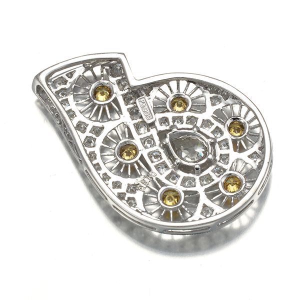 イエロー&クリアダイヤ ダイヤモンド 1.30ct 透かし
