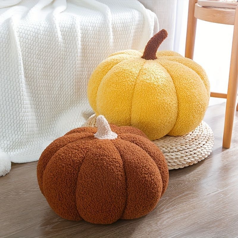 ハロウィン カボチャのクッション 置物 おしゃれ パンプキン ぬいぐるみ アクセント 枕 かわいい ハロウィン デコレーション ぬいぐるみ クッション 感謝祭 プレゼント 腰枕 リビングルーム 寝室用 柔らかいぬいぐるみ ハロウィンデコ ハロウィンホームデコ