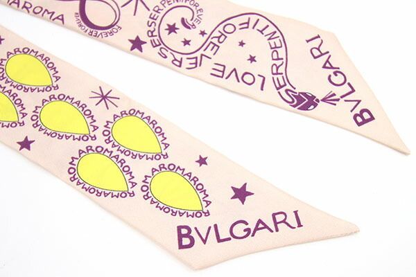 大人気格安 BVLGARI - ブルガリ スカーフ セルペンティ ピンク シルク