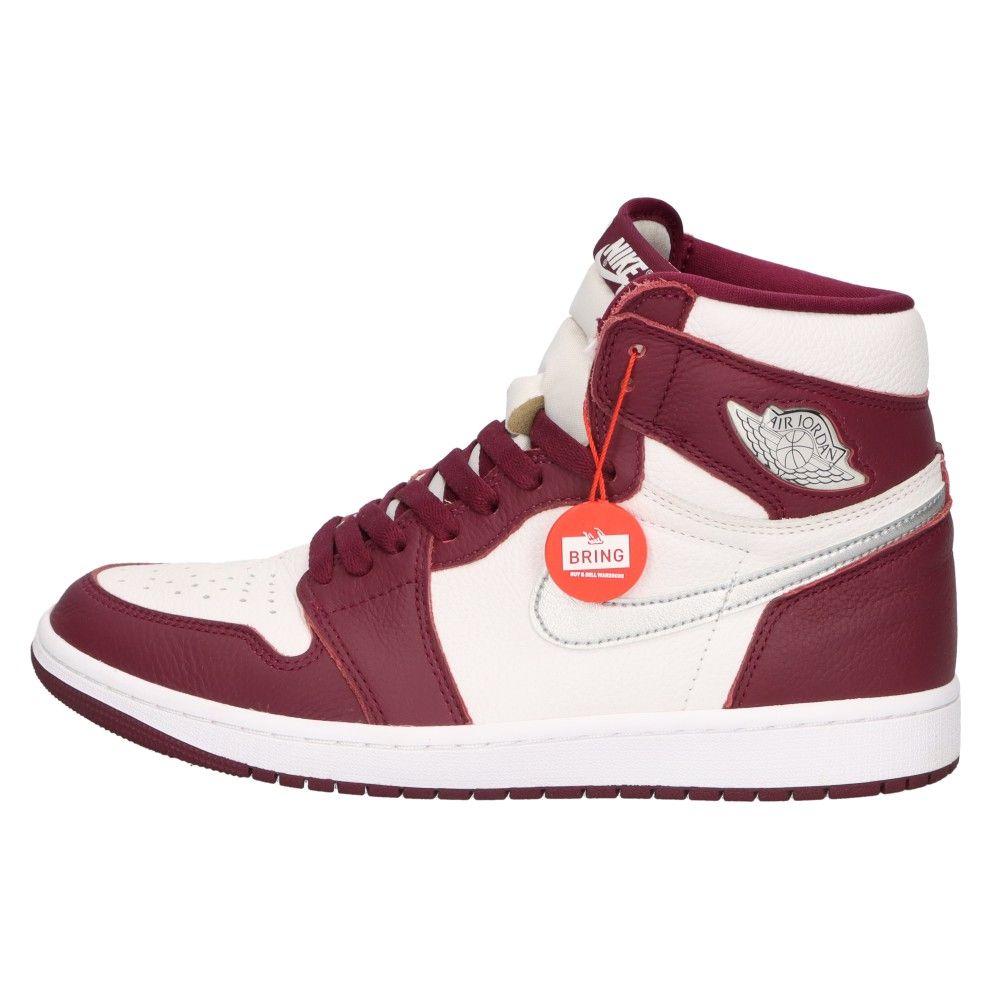 NIKE (ナイキ) AIR JORDAN 1 HIGH OG BORDEAUX 555088-611 エアジョーダン1 レトロ ハイカットスニーカー ホワイト/ボルドー US9/27cm