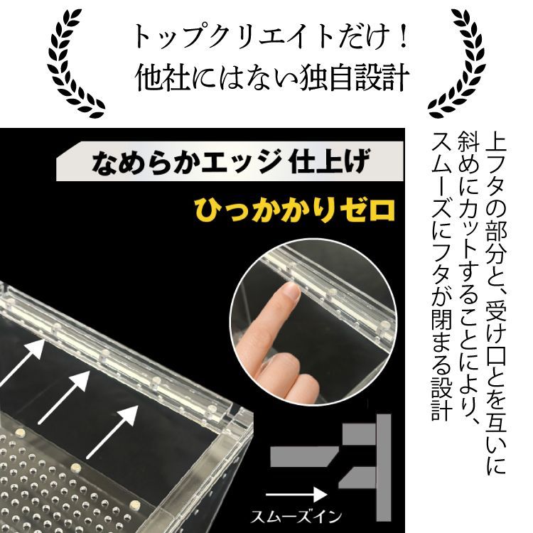 爬虫類ケージ アクリルケージ TOP-AC-SV03【アクリル4mm】20×20