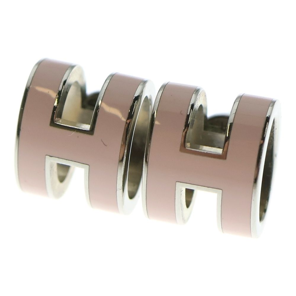 HERMES エルメス ポップアッシュ ピアス イヤーアクセサリー ピンク×シルバー