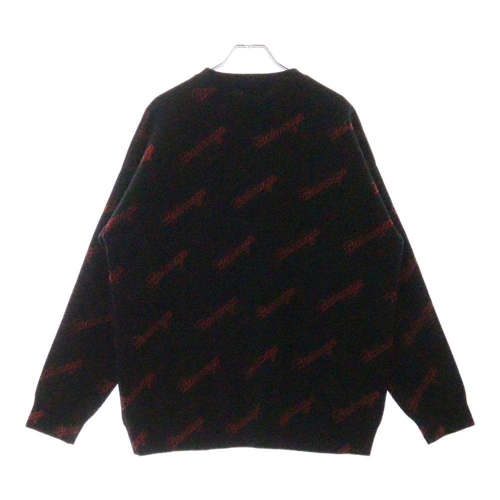 BALENCIAGA (バレンシアガ) Allover Script Logo Sweater ロゴ