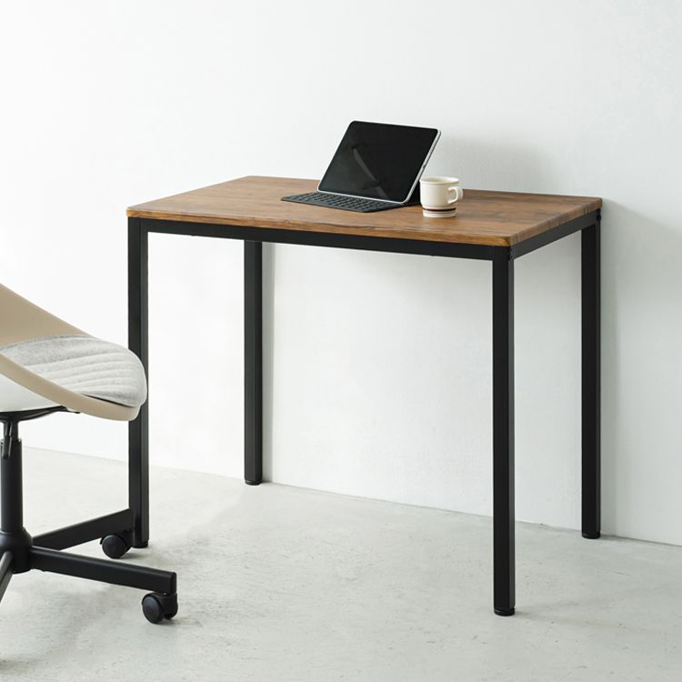幅80cm 大人モダンなダイニングテーブル ヴィンテージテーブル PCデスク ワークデスク 木目 2802