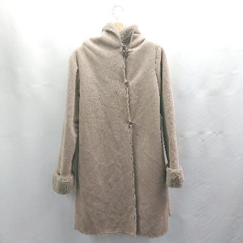 ◇ ⊇ PREFERIR プレフェリール フェイクファー 長袖 コート サイズM 