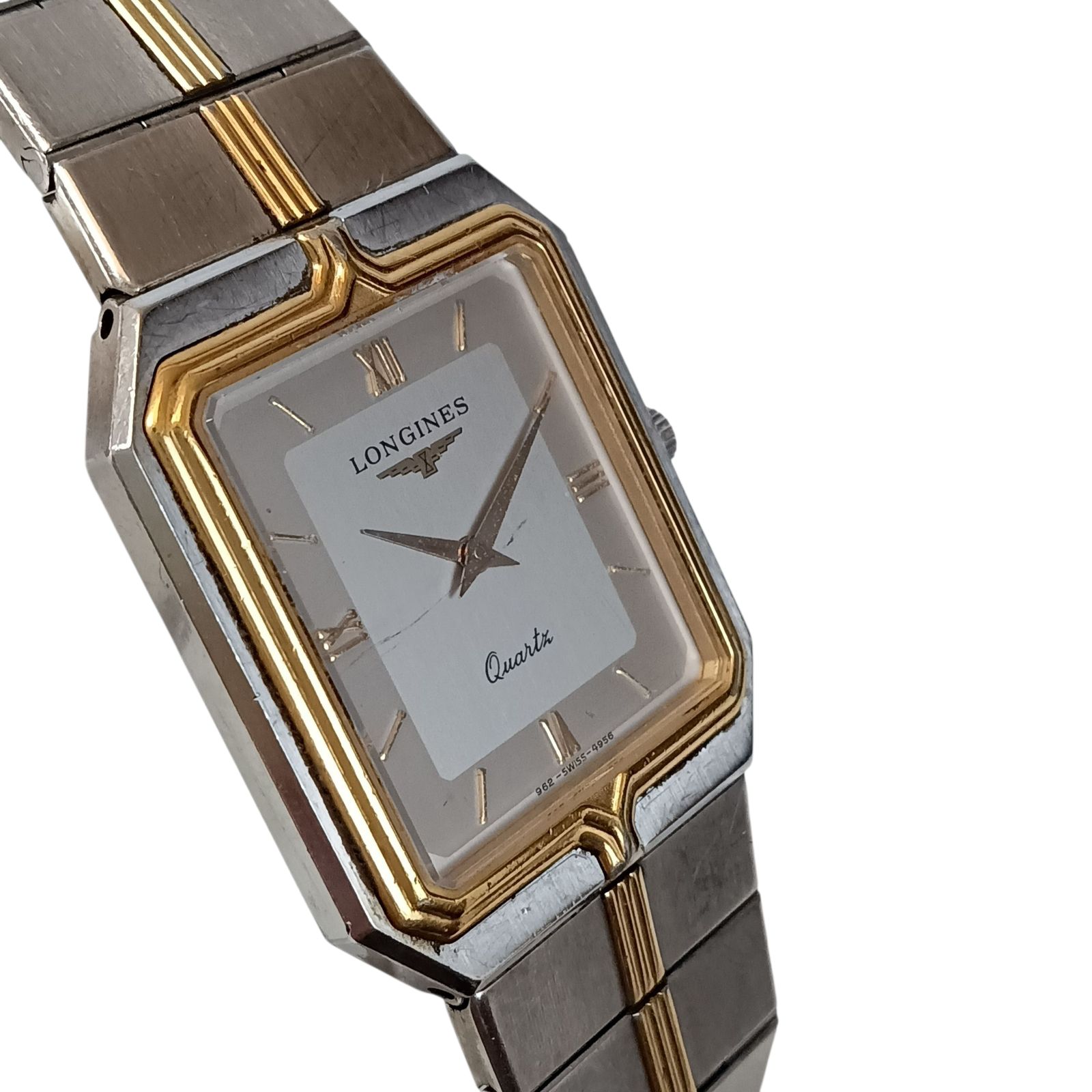 【名品】ロンジン/フラッグシップ/スクエア/青/L647.3/手巻/メンズ腕時計 LONGINES / ロンジン 腕時計 メンズ フラッグシップ スクエア 手