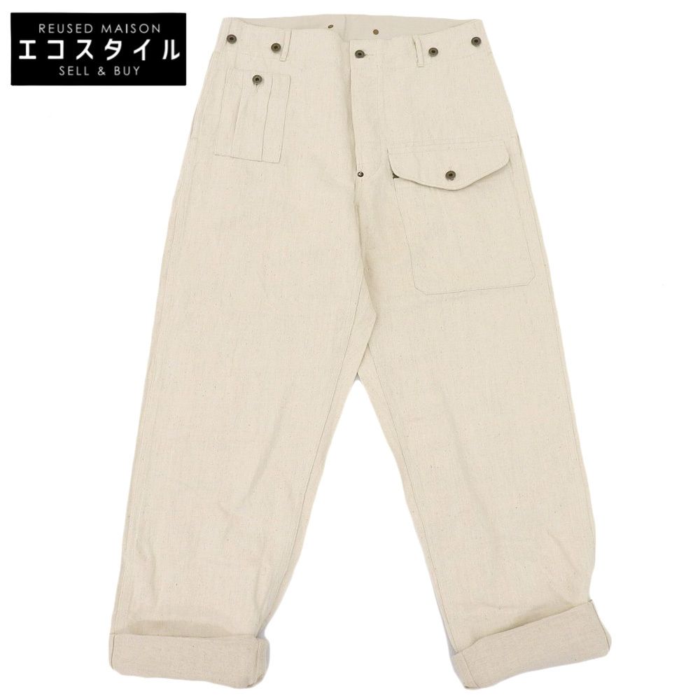 NIGEL CABOURN ナイジェルケーボン Nigel Cabourn ナイジェルケーボン BATTLE DRESS PANTS コットン×リネン ボトムス メンズ ライトベージュ 36 8036-00-50003 36