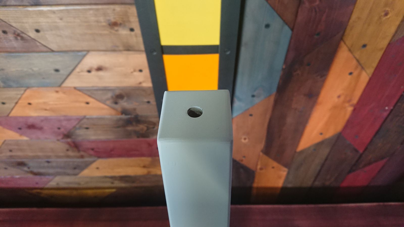 家具 マットホワイトでアイアンな極太鉄脚♪ 50×100×650mm 波