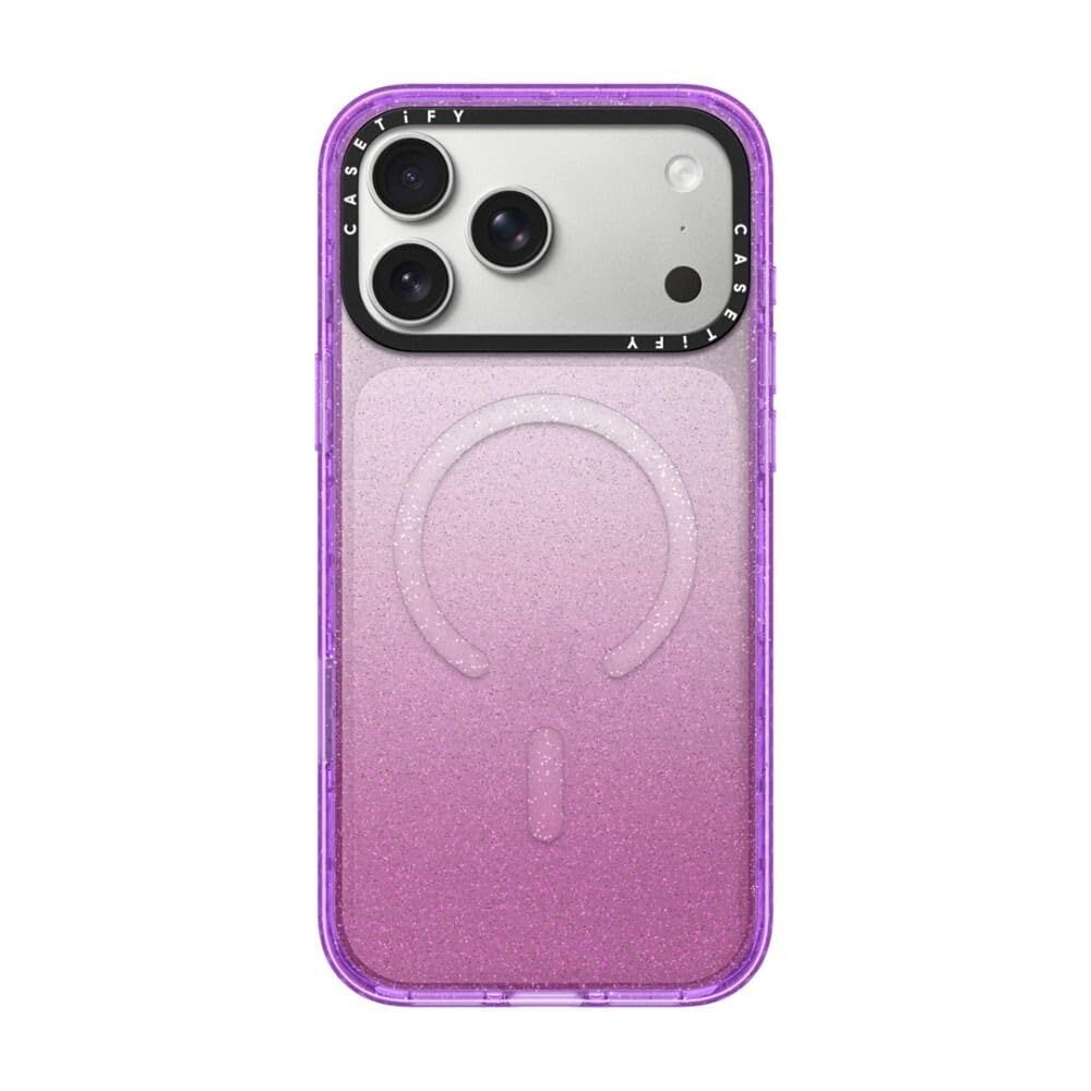 新着商品 CASETiFY インパクト iPhone 17 Pro Max ケース MagSafe対応|薄型 軽量|耐衝撃 - Glitter Purple