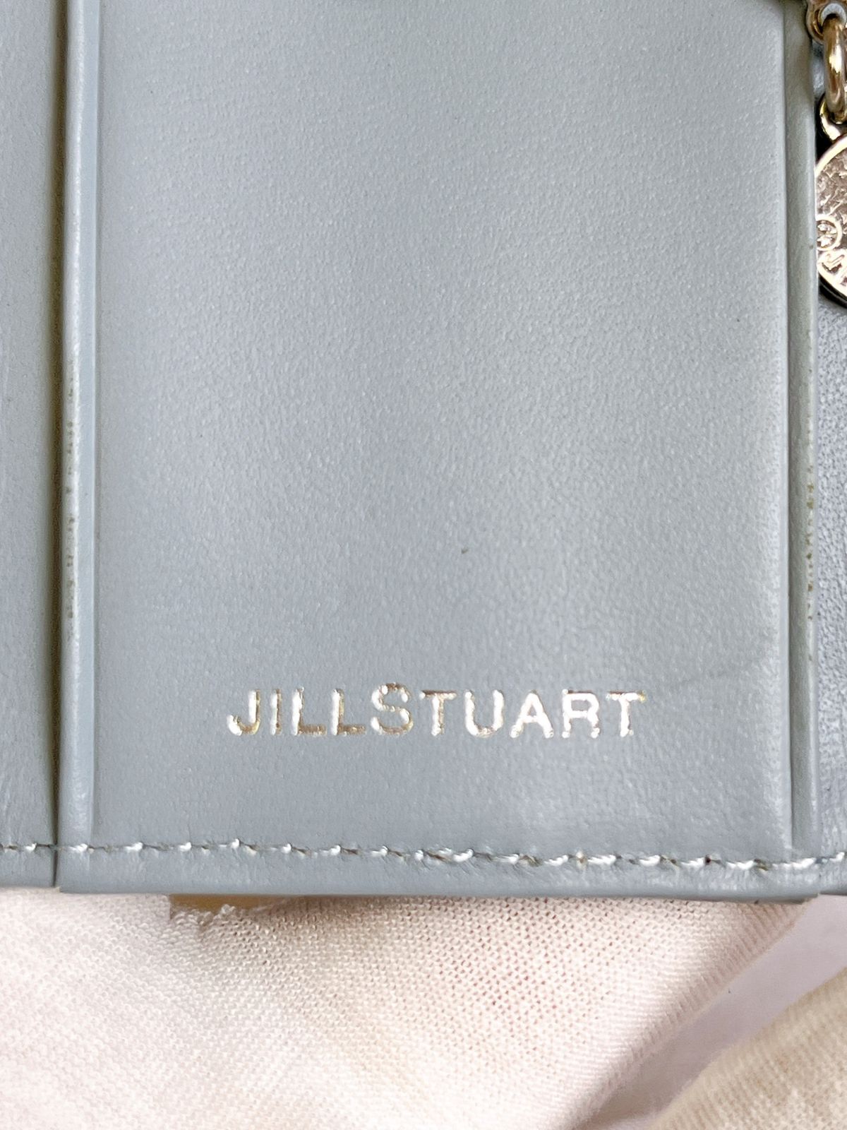 JILL STUART/ジルスチュアート　キーケース　クロコ型押し　スカイブルー