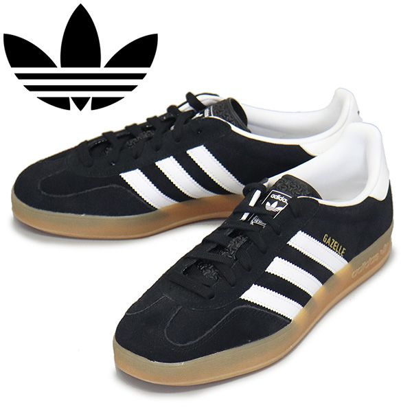 adidas アディダス JI2060 GAZELLE INDOOR スニーカー コアブラック|フットウェアホワイト|ガム AD324 24.5cm