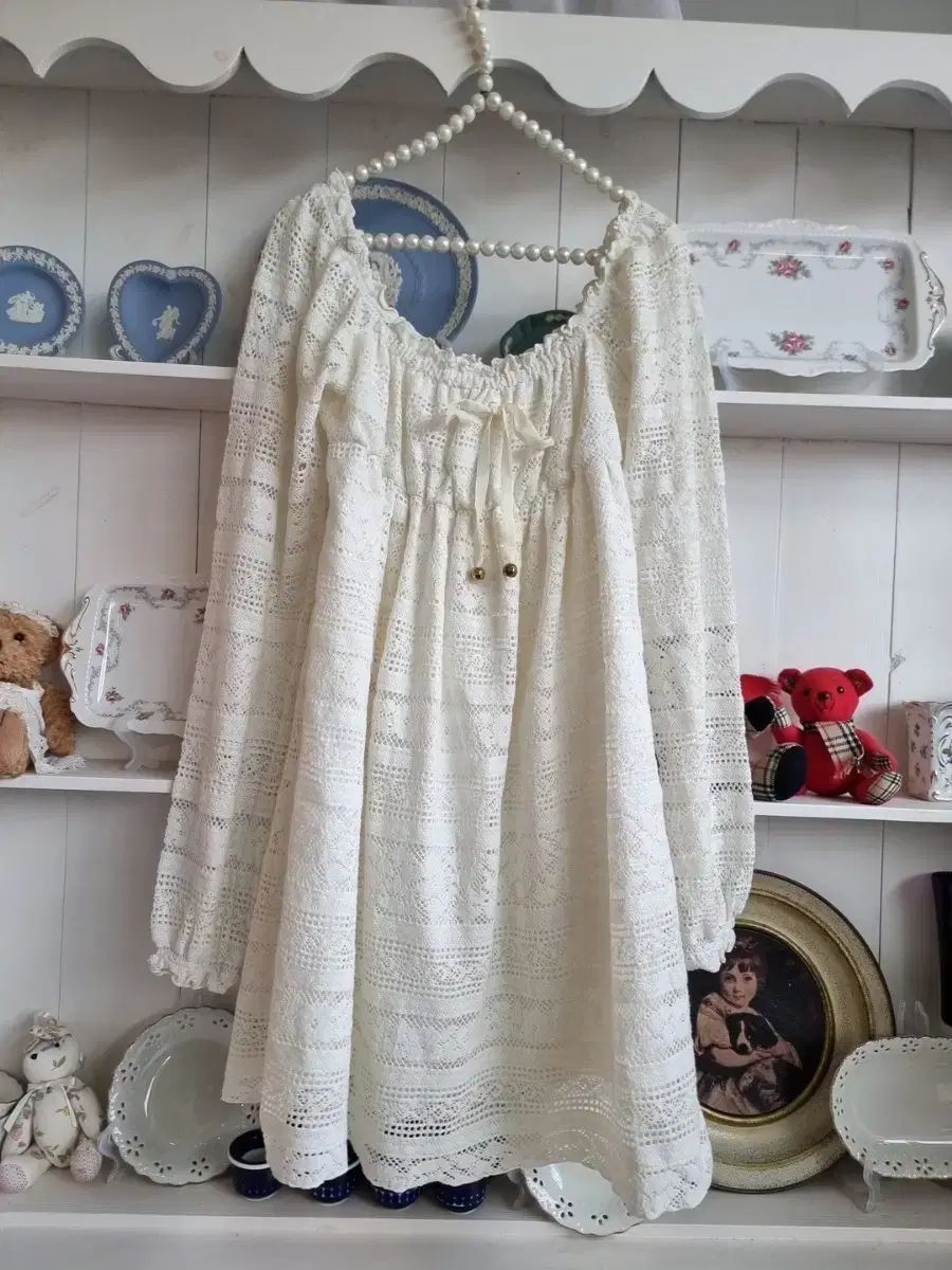 LIZ LISA リズリサ アイボリー レース オフショルダー ワンピース