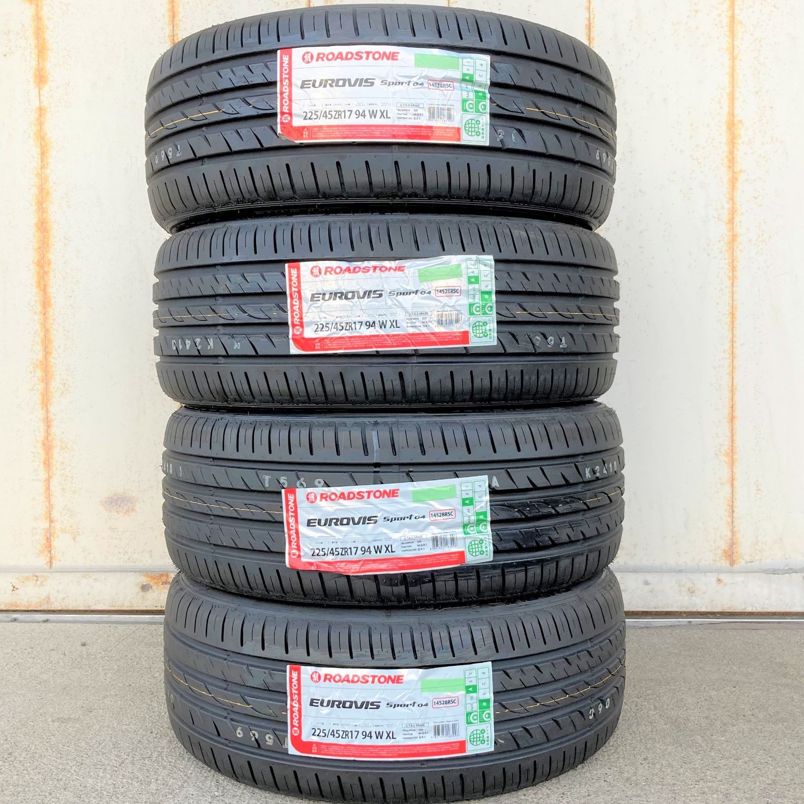 新品 サマータイヤ 4本セット 225/45R17 ロードストーン ユーロビススポーツ04 2022年 225/45/17 225-45-17 225  45 17 LO0010-1 - メルカリ