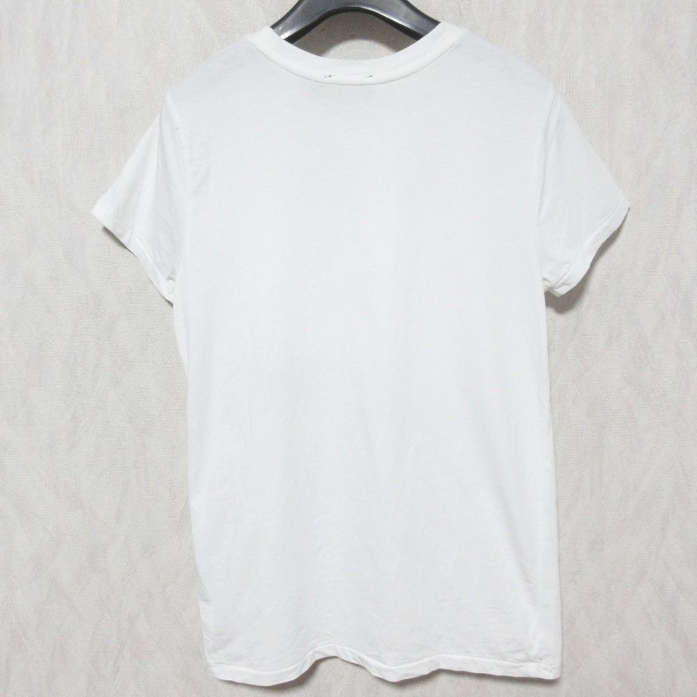 美品 POLO RALPH LAUREN ポロラルフローレン パッチワーク 星条旗 Tシャツ カットソー サイズXS ホワイト レディース 古着 中古 POLO RALPH LAUREN - 美品 POLO RALPH LAUREN ポロラルフ