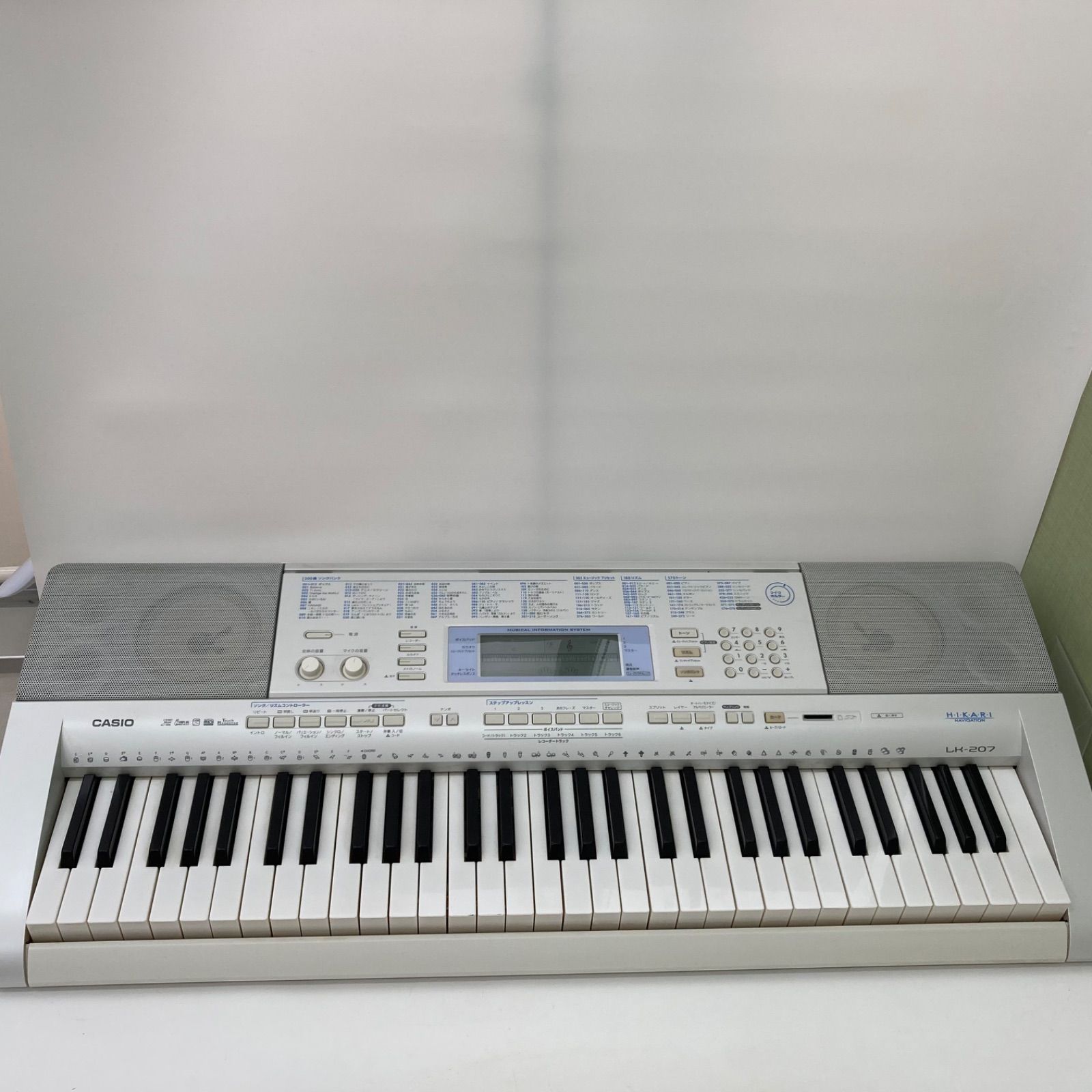 CASIO カシオ】電子ピアノ 電子キーボードLK-207 光ナビゲーション 