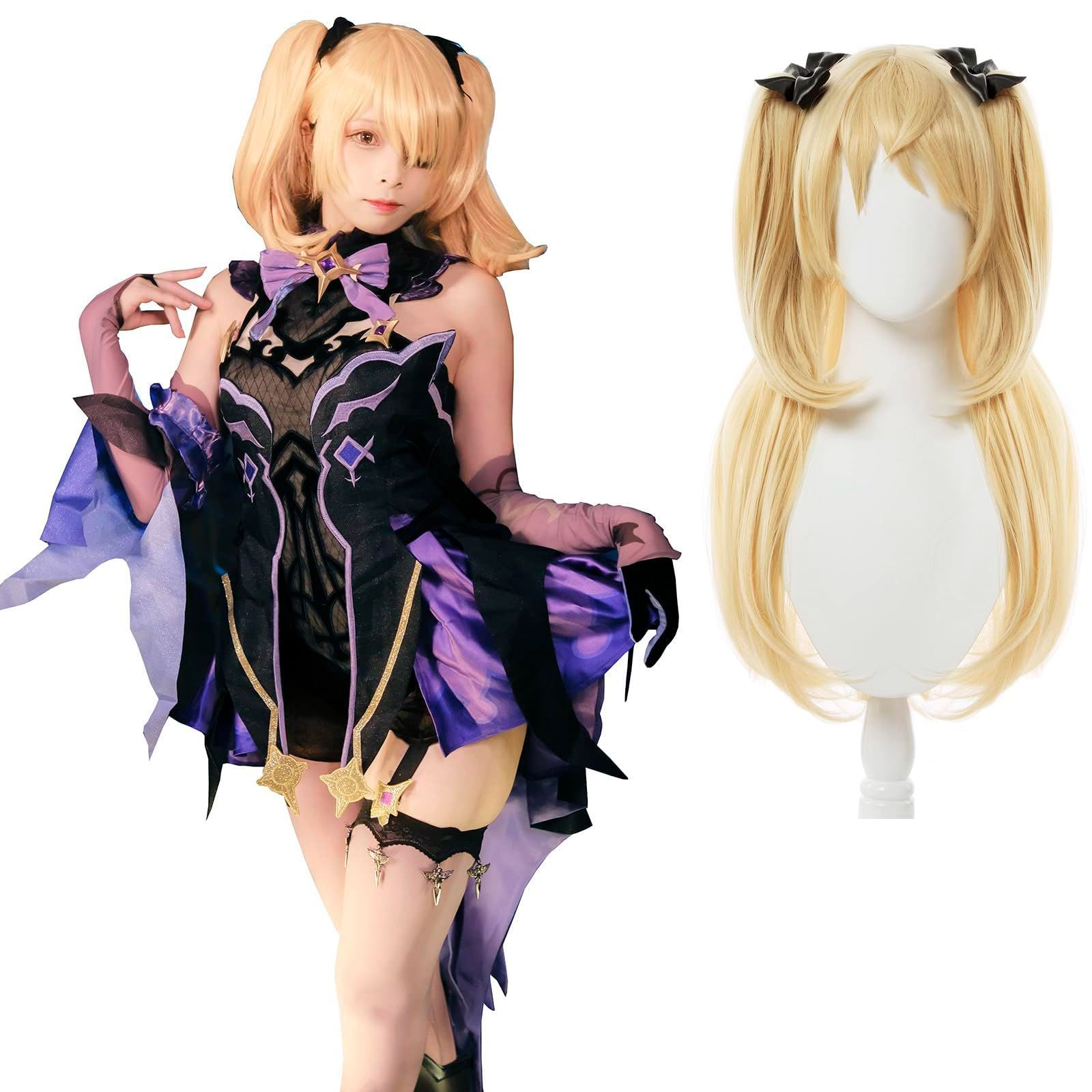 原神 モナ コスプレ　靴　ウィッグ　フルセット　ハロウィン　セット済み　かわいい 原神 モナ コスプレ 靴 ウィッグ フルセット ハロウィン セット済み