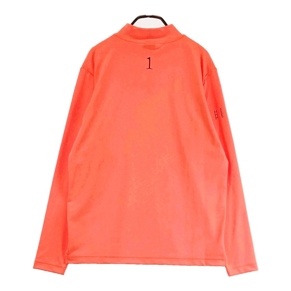 サイズ：S HERG1　エルグワン  ハイネック 長袖Tシャツ  オレンジ系 [240101477533] ゴルフウェア メンズ ストスト サイズ：S HERG1 エルグワン ハイネック 長袖Tシャツ オレンジ系