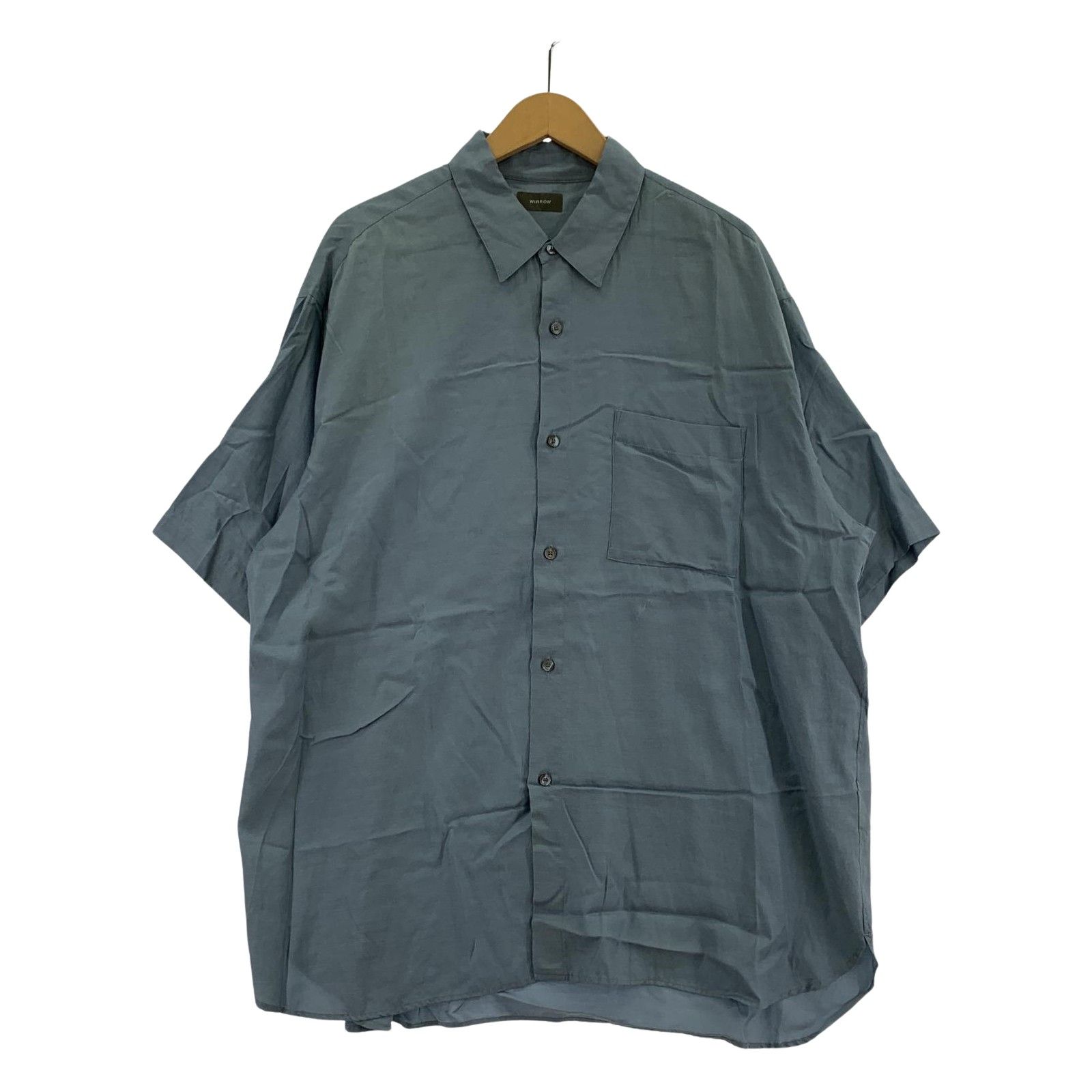 トップス WIRROW CUPRO COTTON HALF SLEEVE SHIRT WIRROW / Cupro Cotton Caftan Shirt (Mocha) | twelve