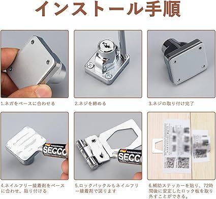 カムロック、キャビネットドア、1-1/4インチ （楽天市場