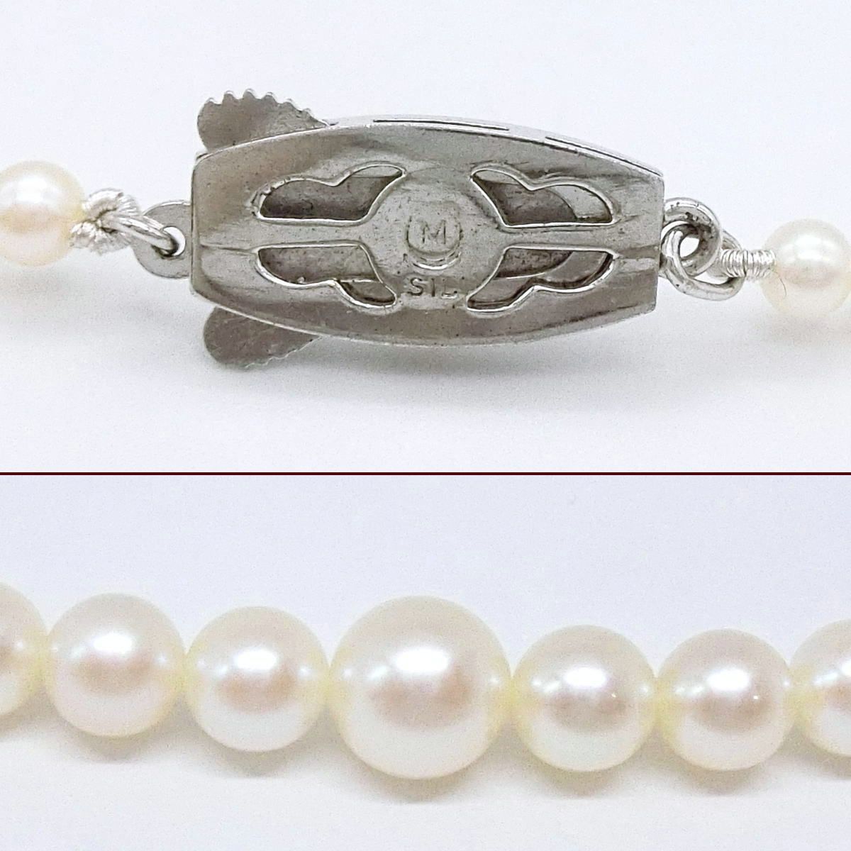 ミキモト MIKIMOTO アコヤパール グラデーション ネックレス 3.5