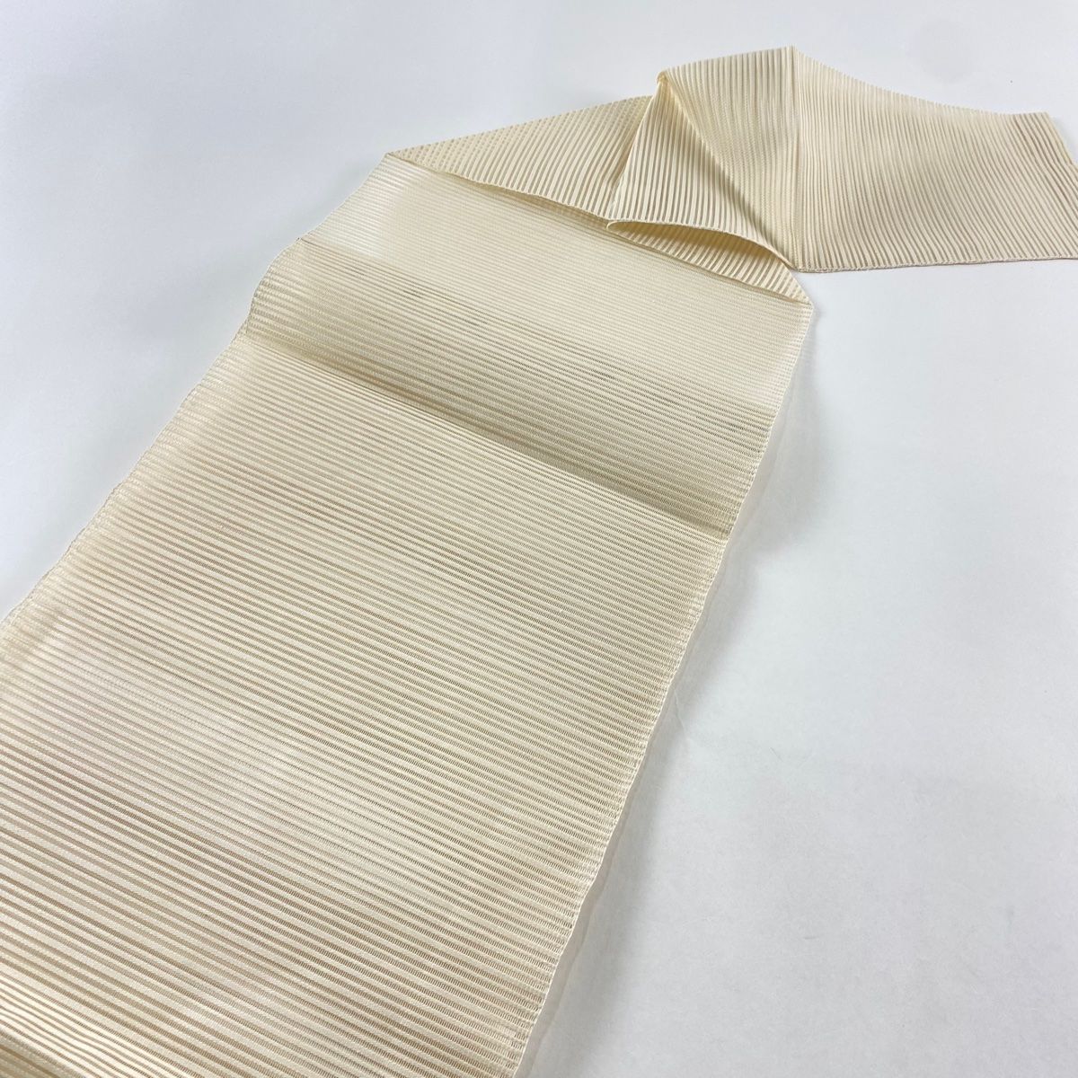 夏帯　松葉仕立て　名古屋帯　正絹　夏草模様　ススキ葉模様 夏帯 松葉仕立て 名古屋帯 正絹 夏草模様 ススキ葉模様 - メルカリ