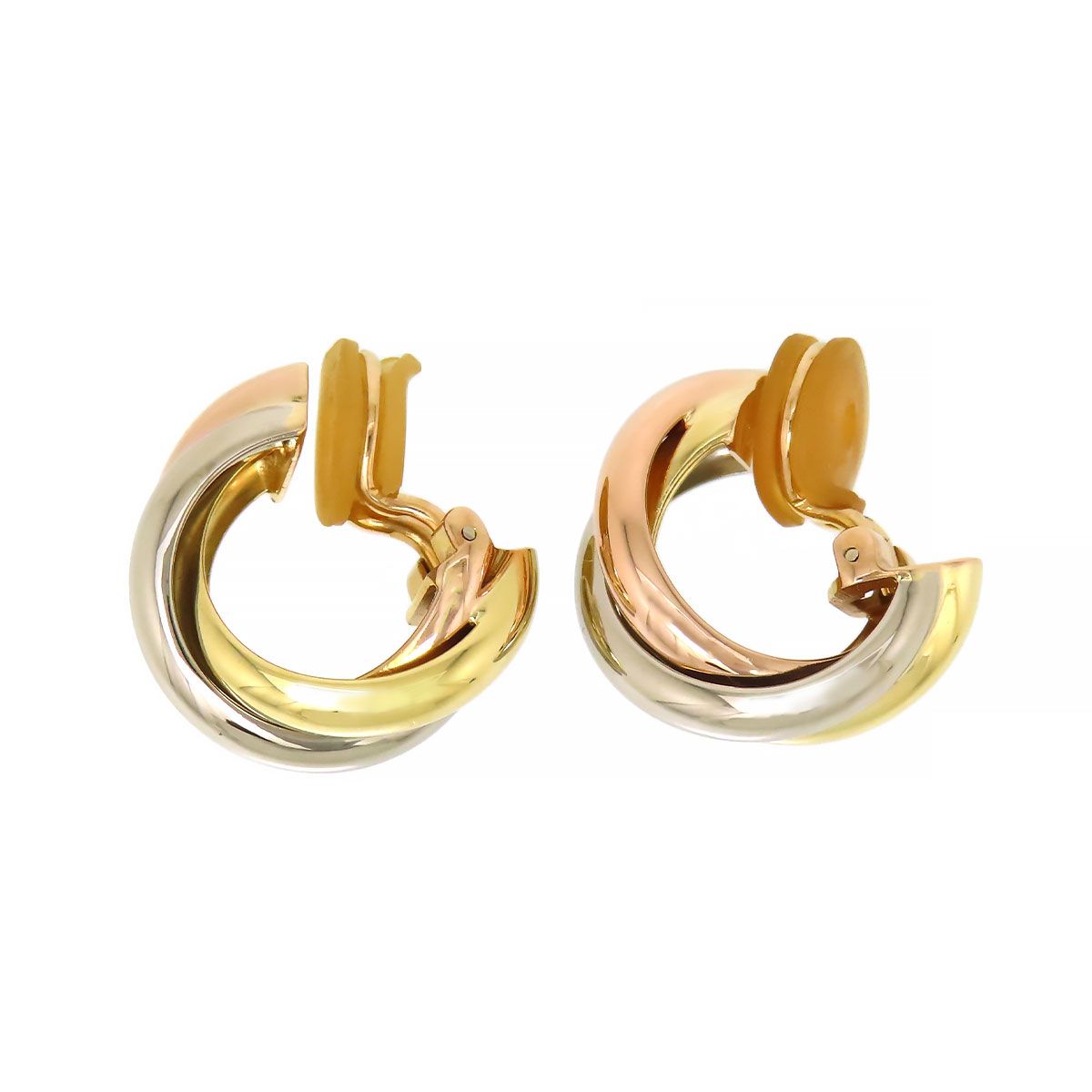 福袋 売れ残り カルティエ トリニティ K18WGK18 K18PG (K18YG 750 イヤリング イヤリング、ピアス