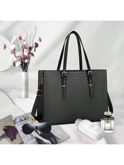 バッグ レディース トートバッグ 15.6インチ 女性用 ラップトップバッグ レザー ブリーフケース ハンドバッグ 防水 ショルダーバッグ トレンディビジネスカジュアルバッグ オフィス ビジネス 仕事に最適 洗練さ