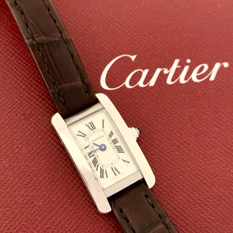 Cartier カルティエ タンクアメリカン ミニ クォーツ SS ステンレススチール CWSTA0032 レディース時計 直営店 品