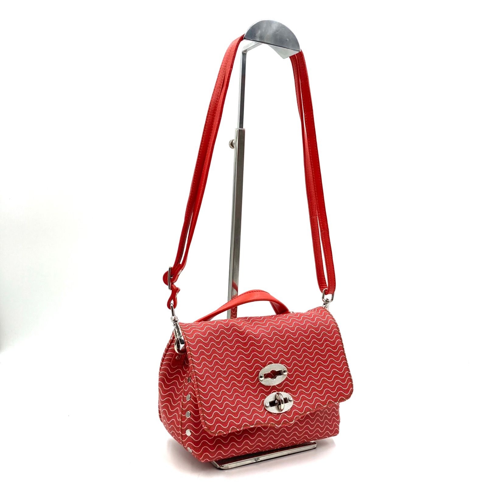 極美品✨ZANELLATO ポスティーナ ショルダーバック ターンロック2way 極美品】ザネラート ポスティーナ レザー ターンロック 2WAY