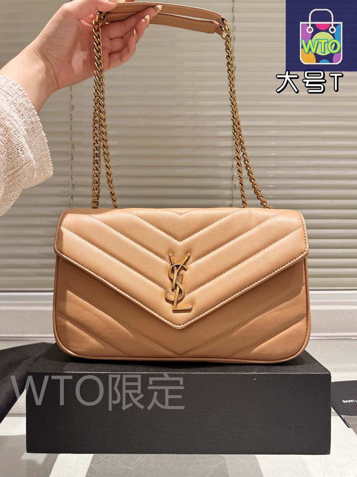 ✨新品未使用✨ジャンルイシェレル✨キャメル♡軽くて柔らかい羊革♡定価6万円♡ 今日特価】YSL イーエスエル ルールーシリーズ コーティング処理