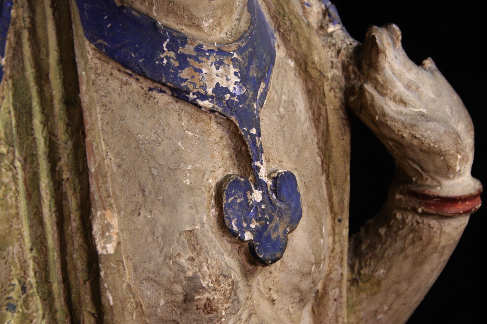 時代提げ物 人物根付 天然素材 在銘【だるま職人】高さ約3.3cm重さ約27g