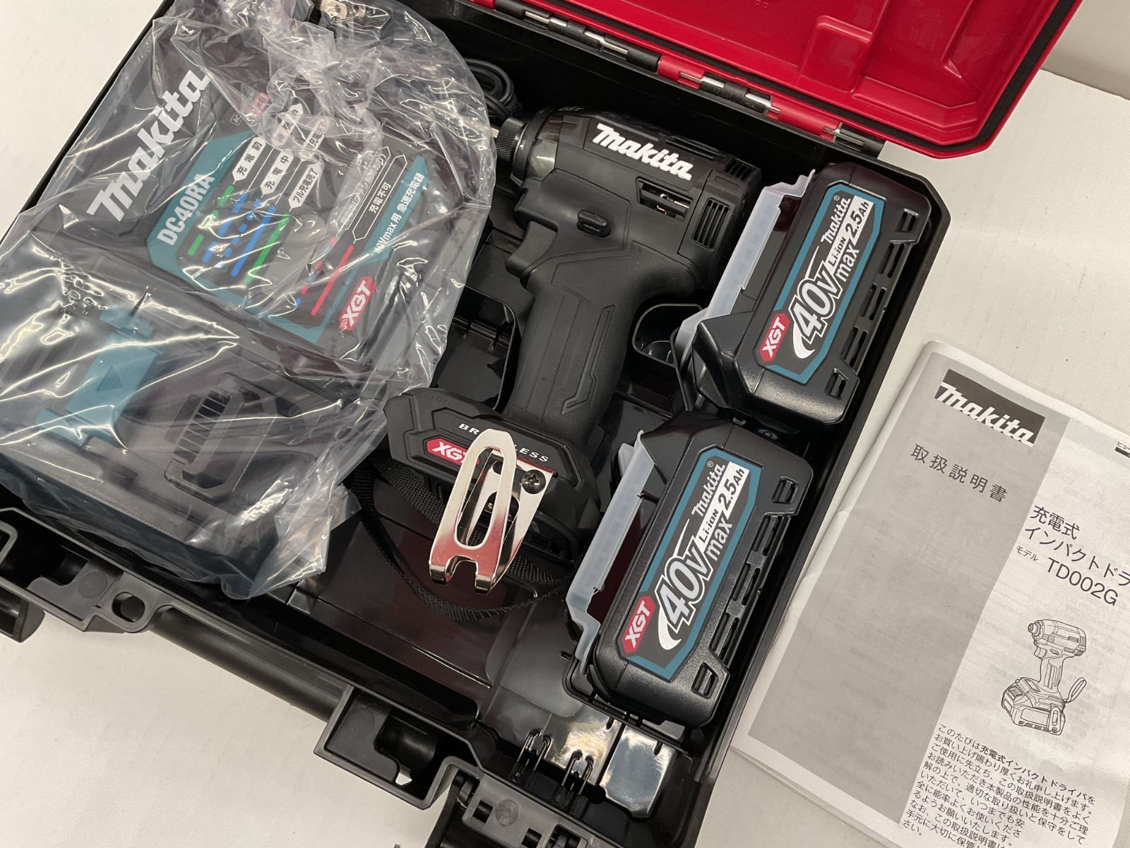104 08 Y829 スポハ Makita 充電式インパクトドライバ TD002GRDXB マキタ 目立った傷や汚れなし 9|17
