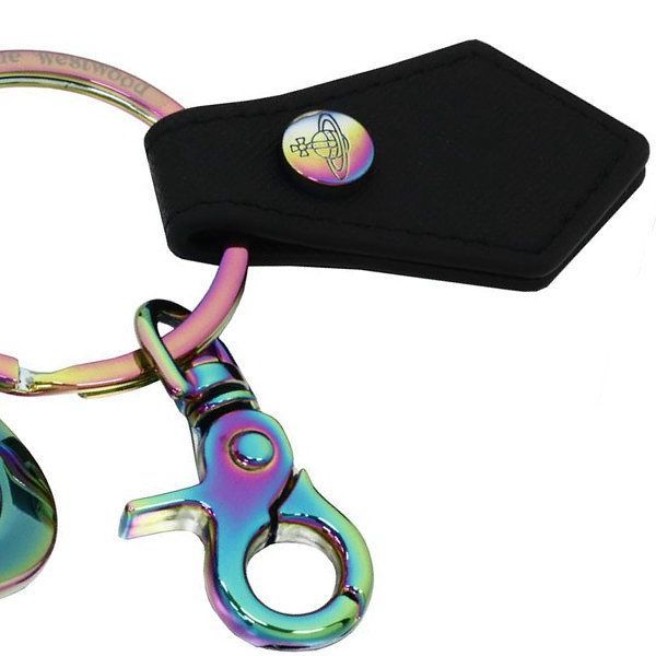 Vivienne Westwood キーリング オーロラ SAFFIANO イタリー製 3D ORB