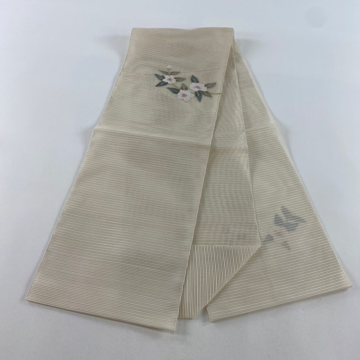 専用帯1511 ●高級 正絹 夏帯 松葉仕立て 名古屋帯 名古屋帯 美品 秀品 夏帯 八寸名古屋帯 松葉仕立て やまと 束ね