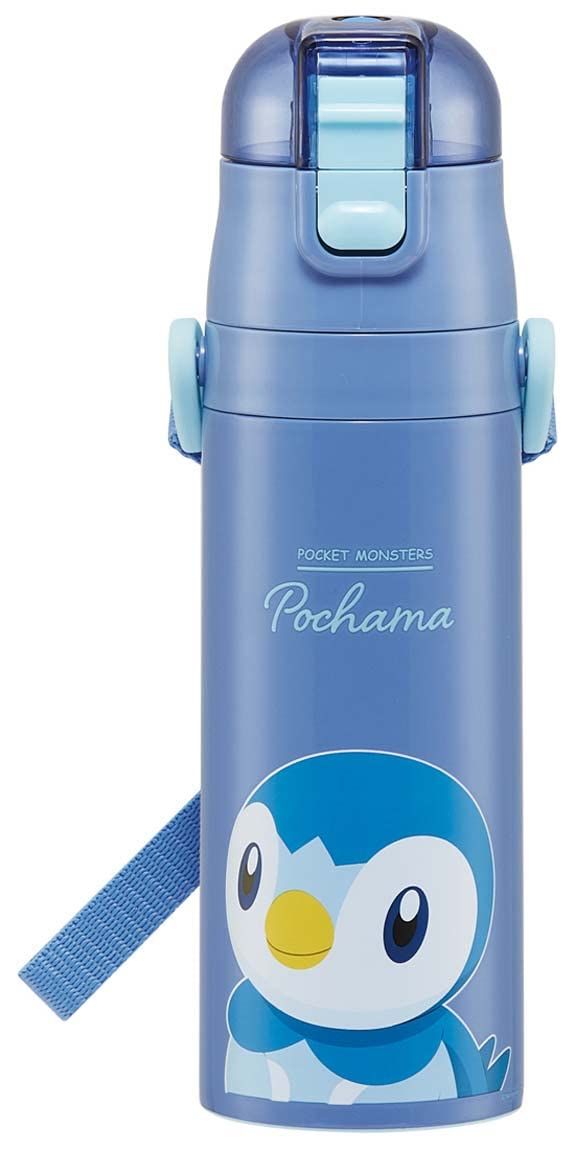 【数量限定】スケーター(skater) 子供用 ステンレス 水筒 直飲み 470ml ポケモン ポッチャマ 子供に優しい軽量タイプ 男の子 保冷専用 ポケットモンスター waterbottle スポーツボトル かわいい キ